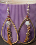 Golden Tear drop earrings