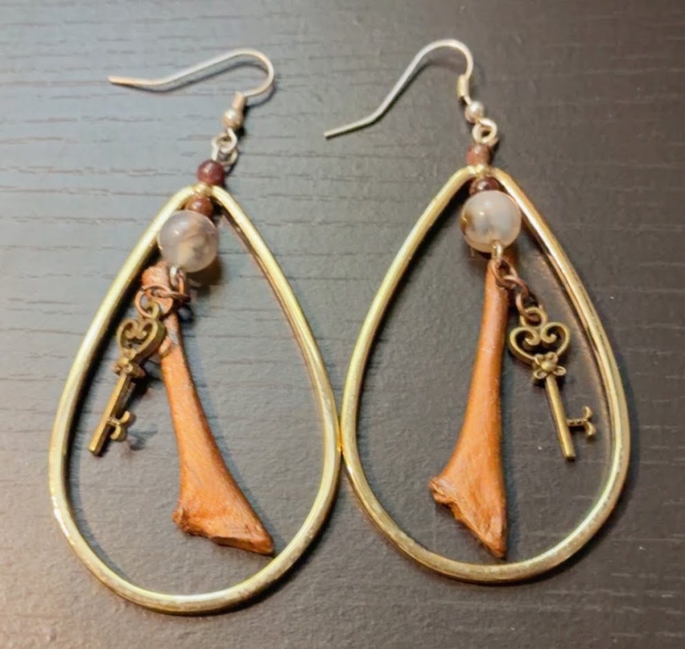 Golden Tear drop earrings