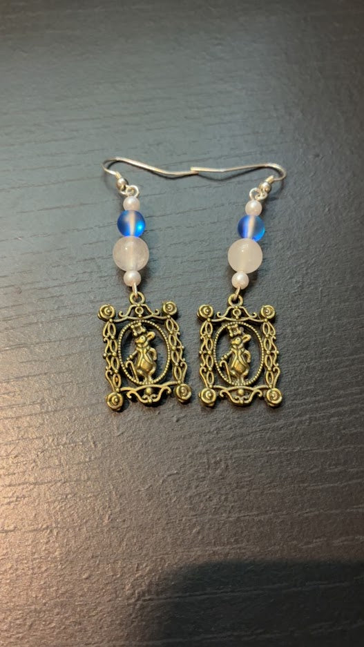 Mouse Framed Earrings