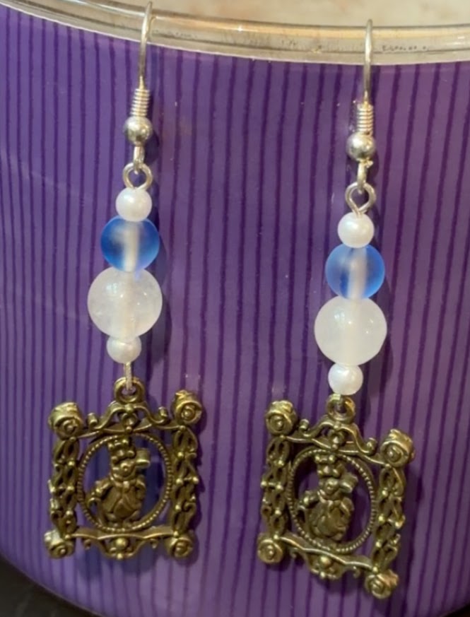 Mouse Framed Earrings
