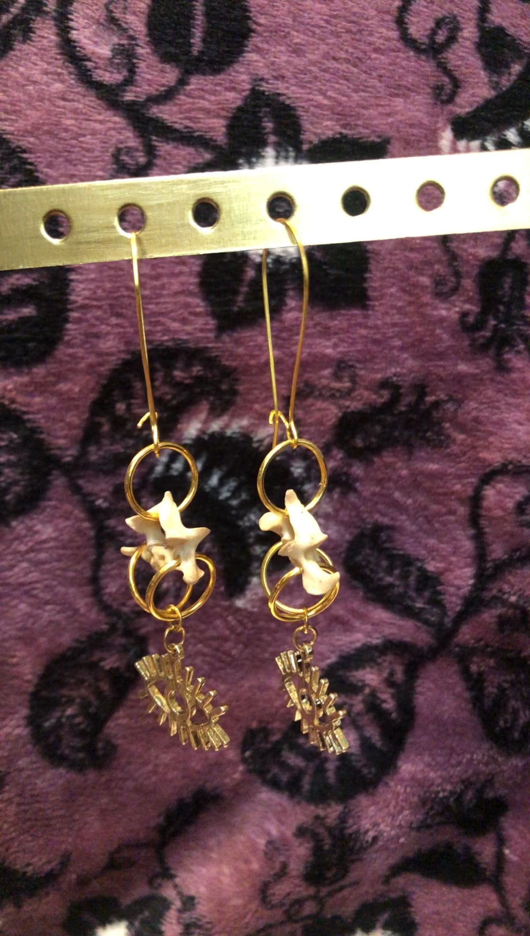 Large Gold Evil Eye Earrings